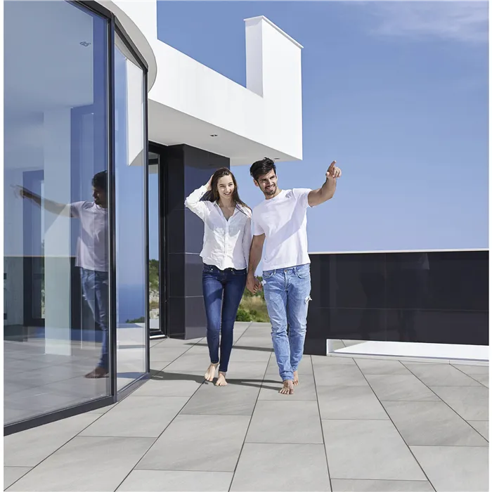 SEMMELROCK AIRPAVE MONARO / porcelánové dlaždice 90,5x60,5x2 cm - gris