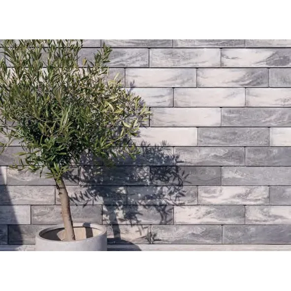 SEMMELROCK RIVAGO / plotový systém - stříška 47x27x5-5,5 cm, zdicí systém s hladkou pohledovou stranou - šedočerná