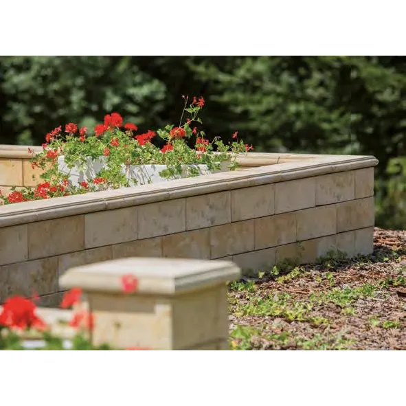 SEMMELROCK BRADSTONE TRAVERO / zeď - poloviční kámen 20x20x15 cm - béžová melírovaná