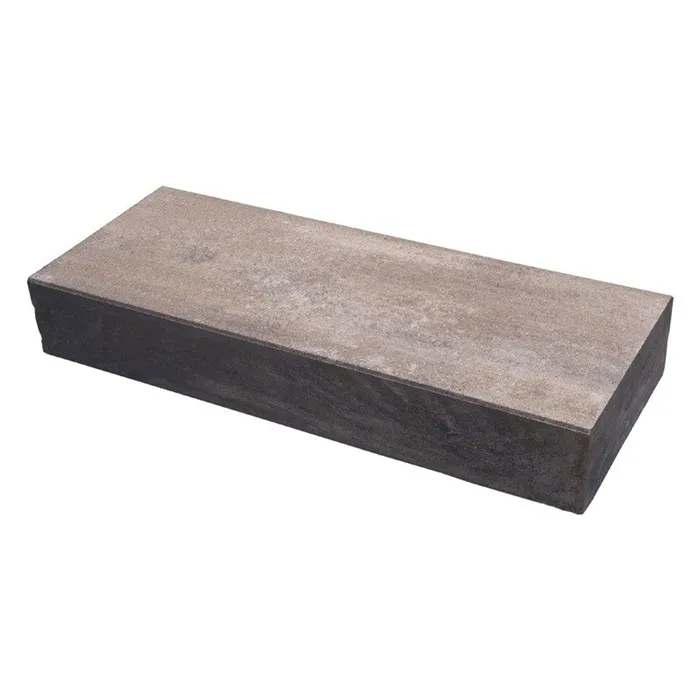 SEMMELROCK CITYTOP / schod 100x40x15 cm, color flow technologie - bílohnědočerná