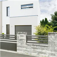 SEMMELROCK BELLAMONTE / plotový systém se vzhledem broušeného travertinu - základní kámen nízký 40x20x10 cm - vápencová melírovaná