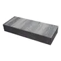 SEMMELROCK CITYTOP / schod 100x35x15 cm, color flow technologie - bíločerná