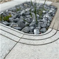 SEMMELROCK BRADSTONE LIAS / bazénový lem - rohový prvek 45x45x3,3-5,8 cm - světle šedá