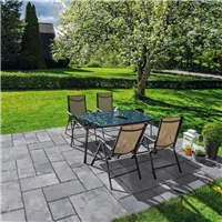 SEMMELROCK BRADSTONE MILLDALE / mix velkoplošných dlaždic, výška 3,8-4,2 cm, strukturovaný povrch - šedá melírovaná