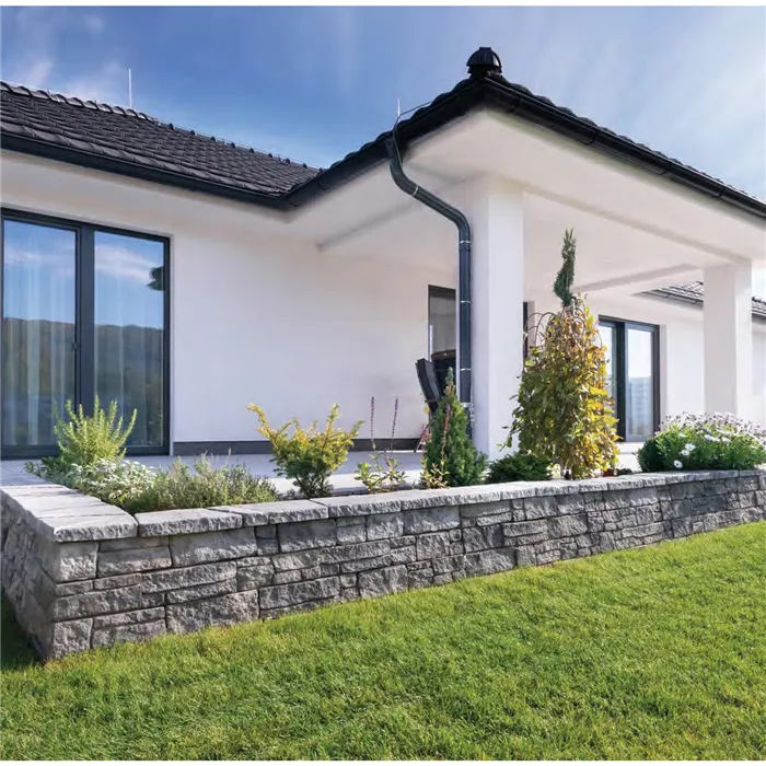 SEMMELROCK BRADSTONE MOUNTAIN BLOCK / zdicí systém - krycí deska 30-22,5x25x4 cm - šedá melírovaná