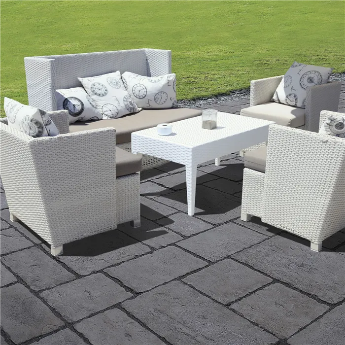 SEMMELROCK BRADSTONE OLD TOWN / dlaždice výška 3,8-4,4 cm, struktura přirozeně zvětralého povrchu, nepravidelné hrany - břidlicově šedá