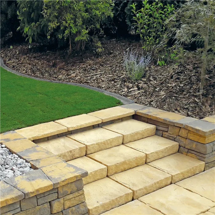 SEMMELROCK BRADSTONE OLD TOWN / schod 45x35x10 cm - břidlicově šedá