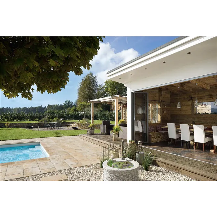 SEMMELROCK BRADSTONE TRAVERO / dlaždice 20x20x3,5 cm, přirozeně strukturovaný povrch, nepravidelné hrany - béžová melírovaná