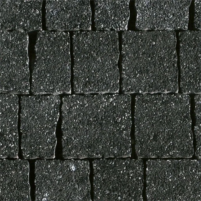 SEMMELROCK NATURO / maloformátová dlažba, výška 6 cm, nepravidelný tvar, jemnozrnný vymývaný povrch - černá