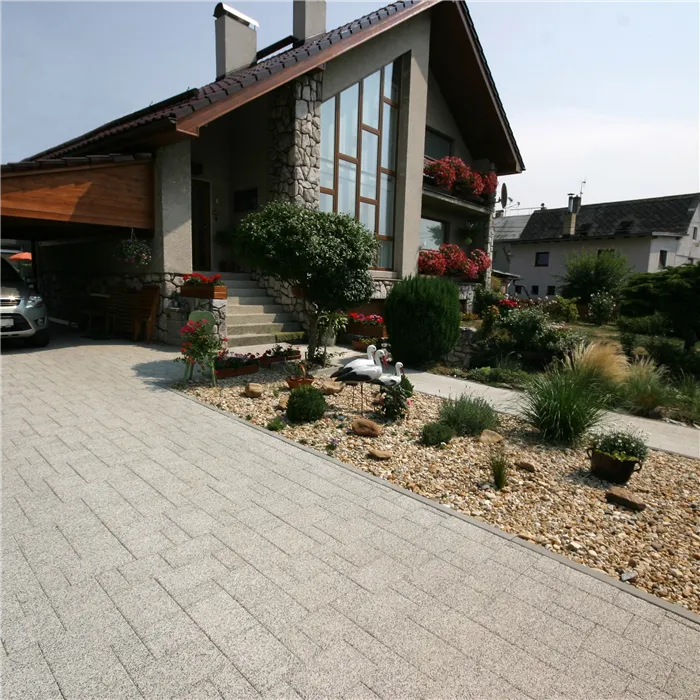 SEMMELROCK LA LINIA kombi / dlažba, výška 6 cm, jemně vymývaný povrch - granit světlá