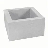 SEMMELROCK ADELO / květináč 50x50x28 cm - světle šedá