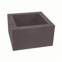 SEMMELROCK ADELO / květináč 50x50x28 cm - hnědá