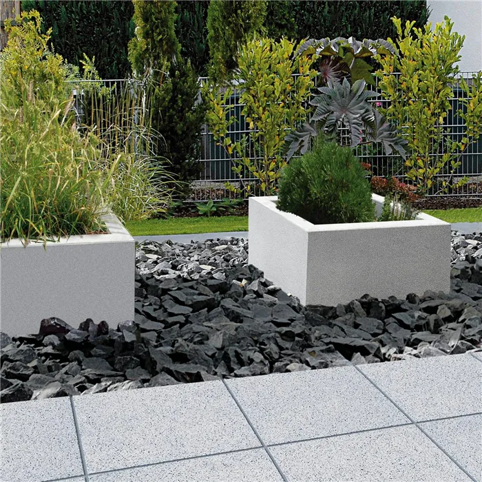 SEMMELROCK ADELO / květináč 50x50x28 cm - hnědá