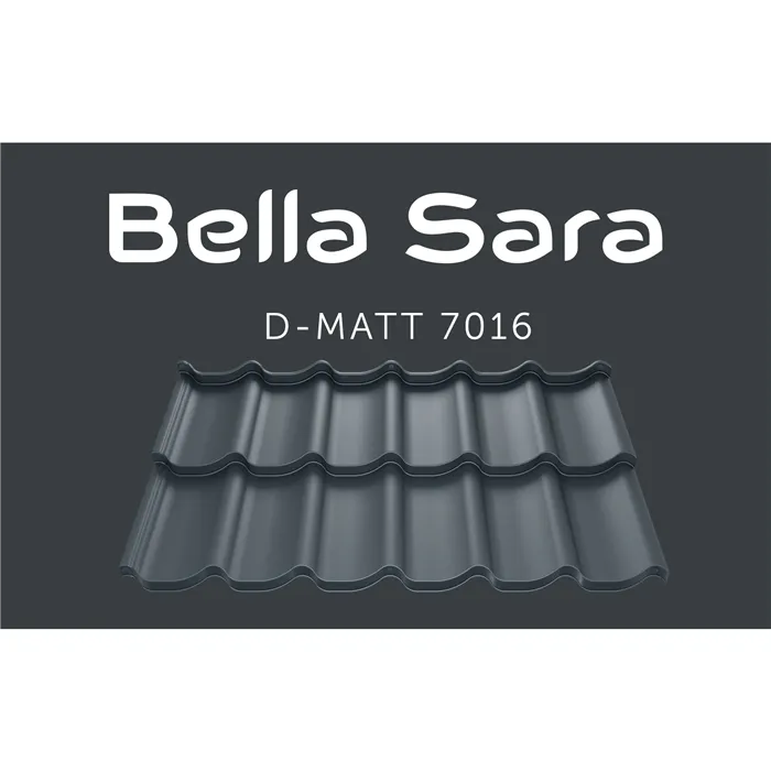 BUDMAT / BELLA SARA 350/1150 D-MAT PLUS RAL 7016 - antracit