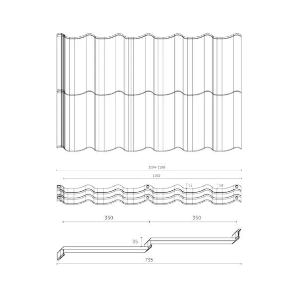 BUDMAT / BELLA SARA 350/1150 D-MATT PLUS RAL 8017 - hnědá