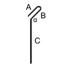 LS Systém / Poplast PVC Tmelící lišta vyhnutá 2 m - 71 mm světle šedá